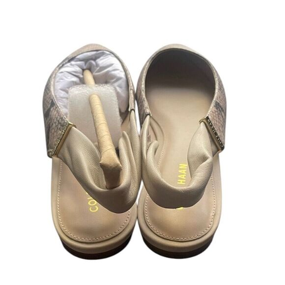Cole Haan Eden Skimmer Flats Snakeskin Print Womens Size 5 NEW WITH BOX - Picture 4 of 8